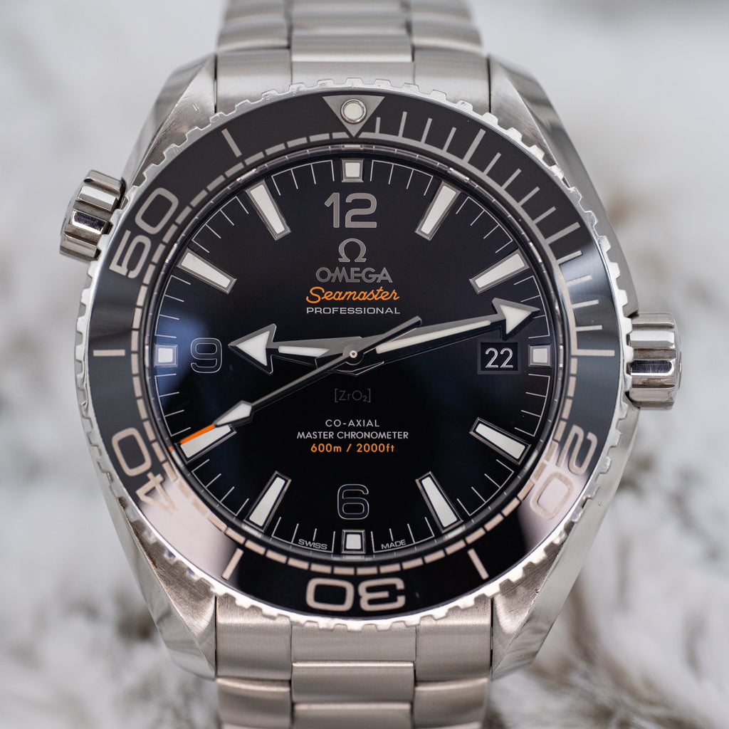 Omega Seamaster Planet Ocean 215.30.44.21.01.001 Black Dial B+P