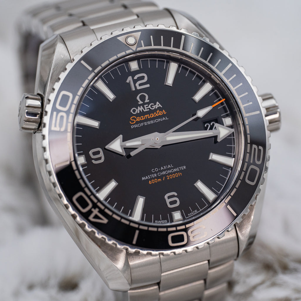 Omega Seamaster Planet Ocean 215.30.44.21.01.001 Black Dial B+P