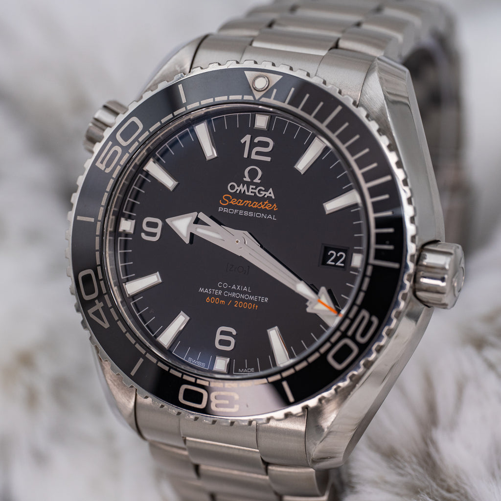 Omega Seamaster Planet Ocean 215.30.44.21.01.001 Black Dial B+P