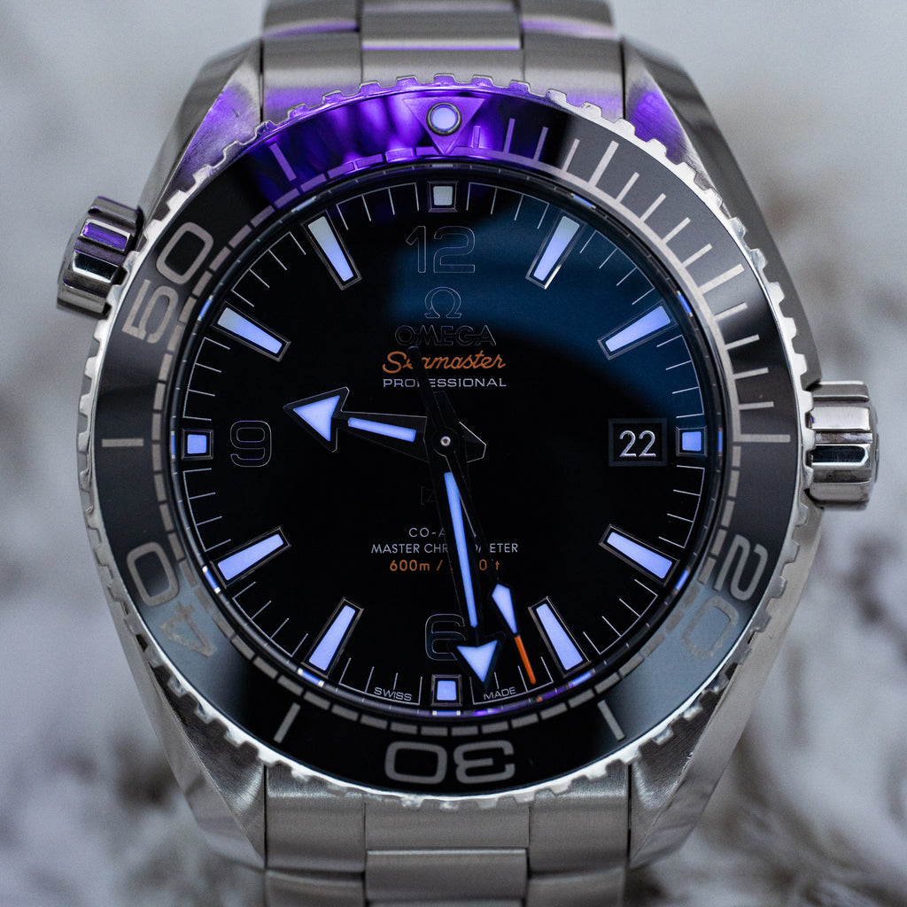 Omega Seamaster Planet Ocean 215.30.44.21.01.001 Black Dial B+P