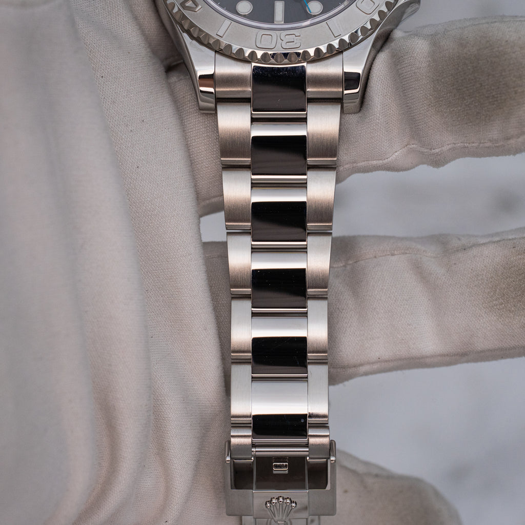 Rolex Yacht-Master 40 116622 Grey Rhodium Dial Platinum Bezel Steel B+P