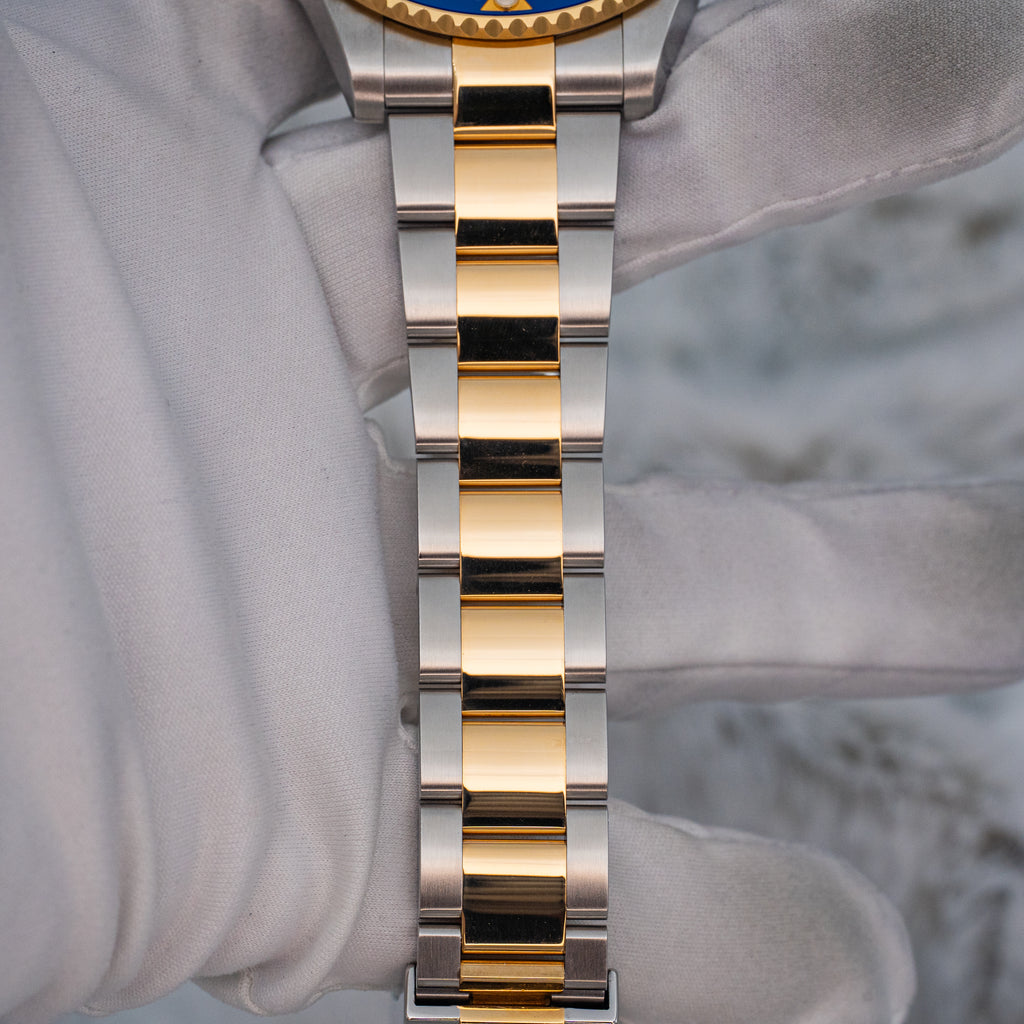 Rolex Submariner Date 126613LB Two Tone 18k Yellow Gold 41 Blue Dial B+P