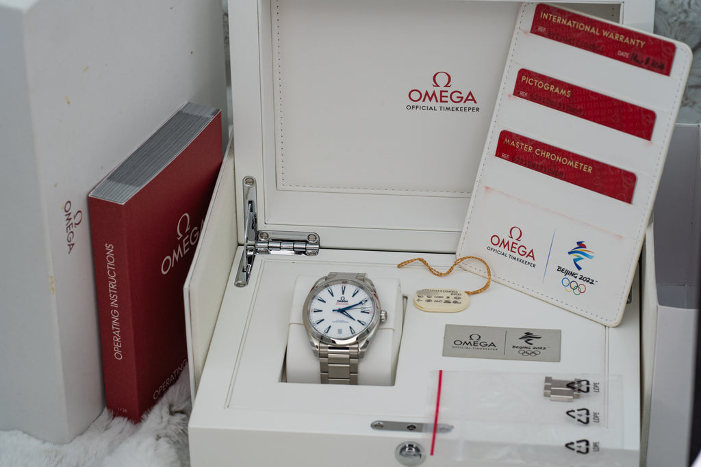 2024 Omega Seamaster Aqua Terra 41 2022 Beijing Olympics 522.10.41.21.04.001 B+P