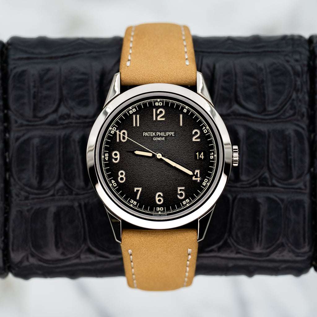 2024 Patek Philippe Calatrava 5226G-001 White Gold Unworn Nubuck Leather Strap B+P