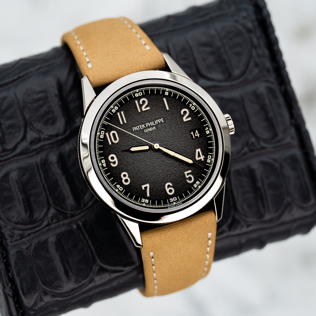 2024 Patek Philippe Calatrava 5226G-001 White Gold Unworn Nubuck Leather Strap B+P
