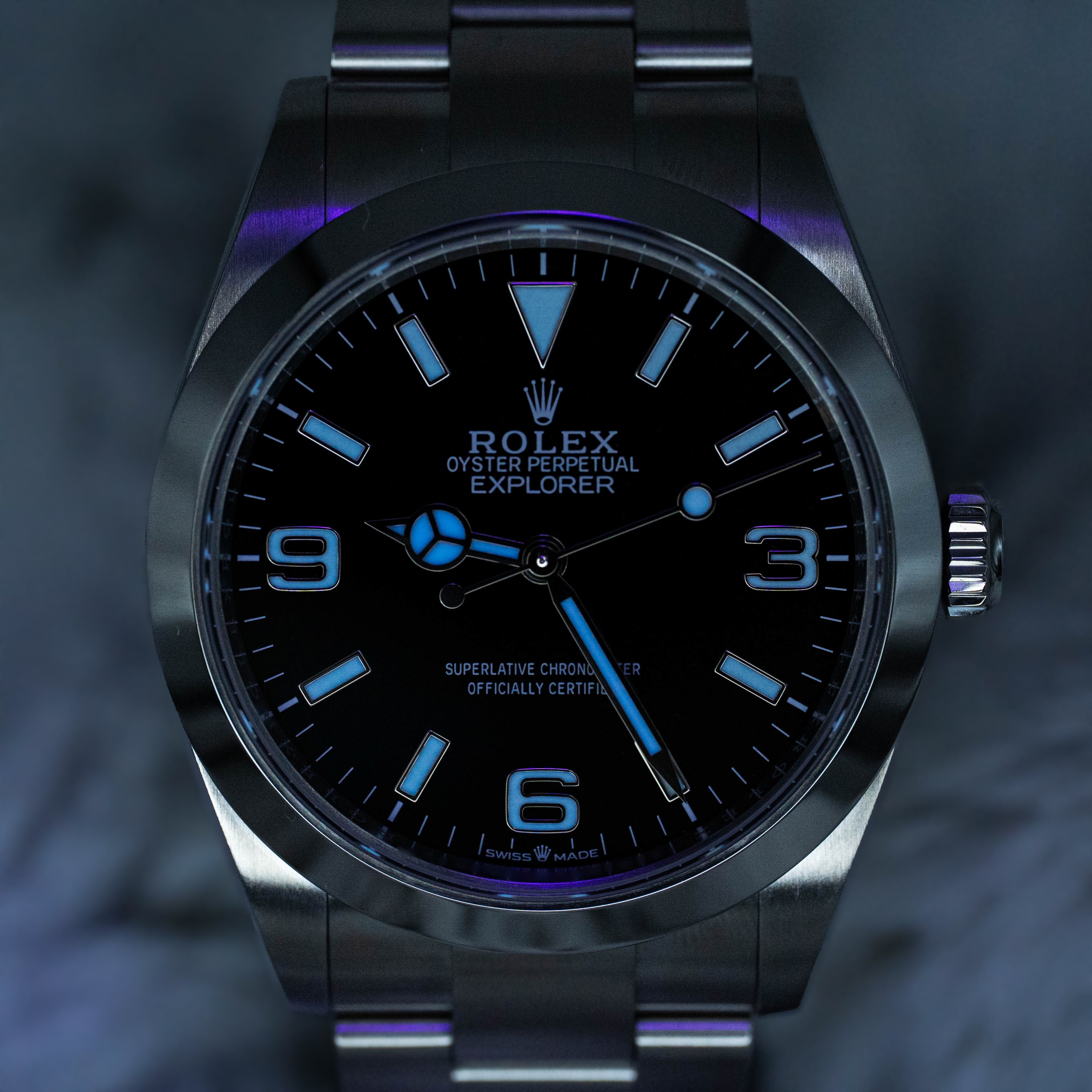 Rolex Explorer 1 224270 Stainless Steel 40mm Black Dial B+P