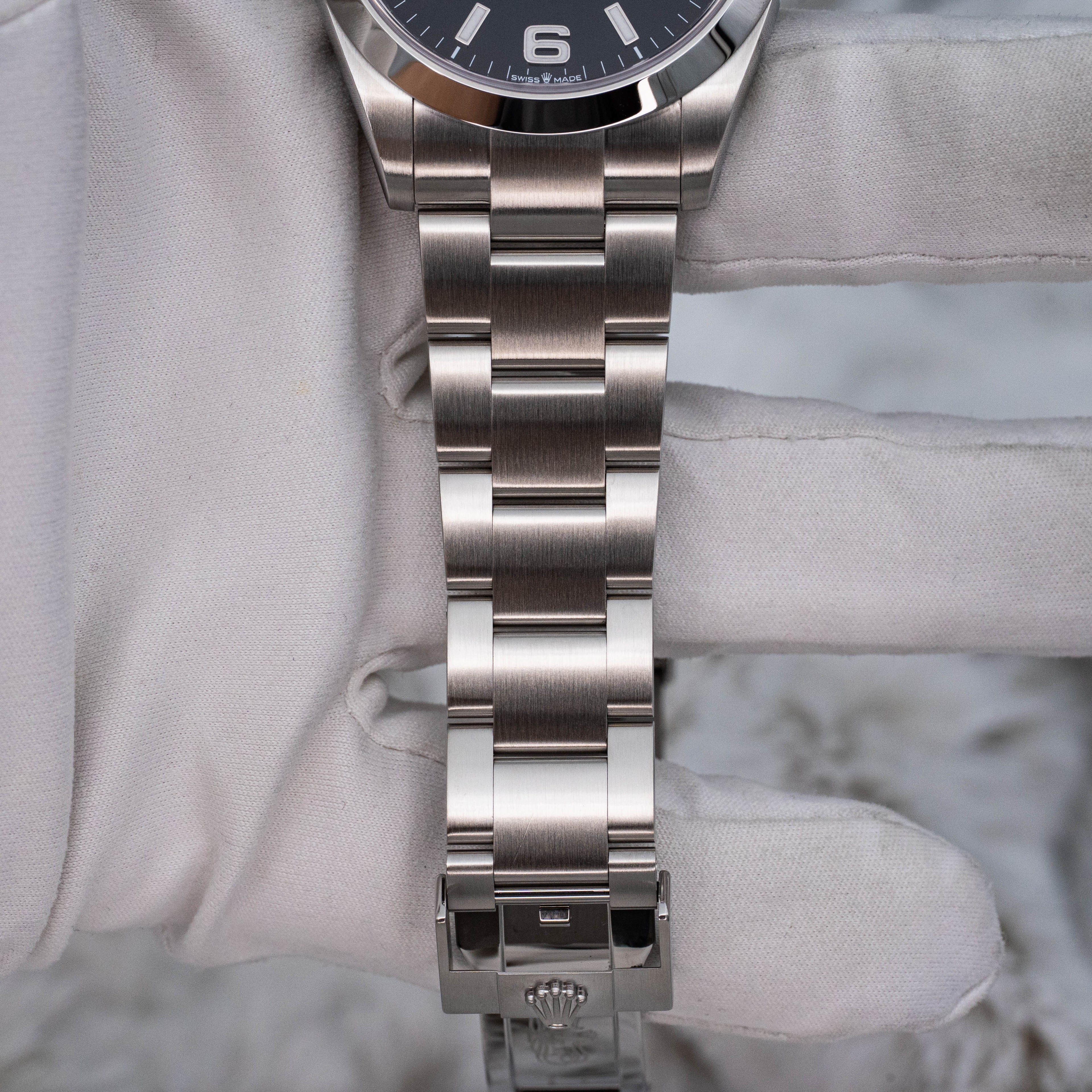 Rolex Explorer 1 224270 Stainless Steel 40mm Black Dial B+P
