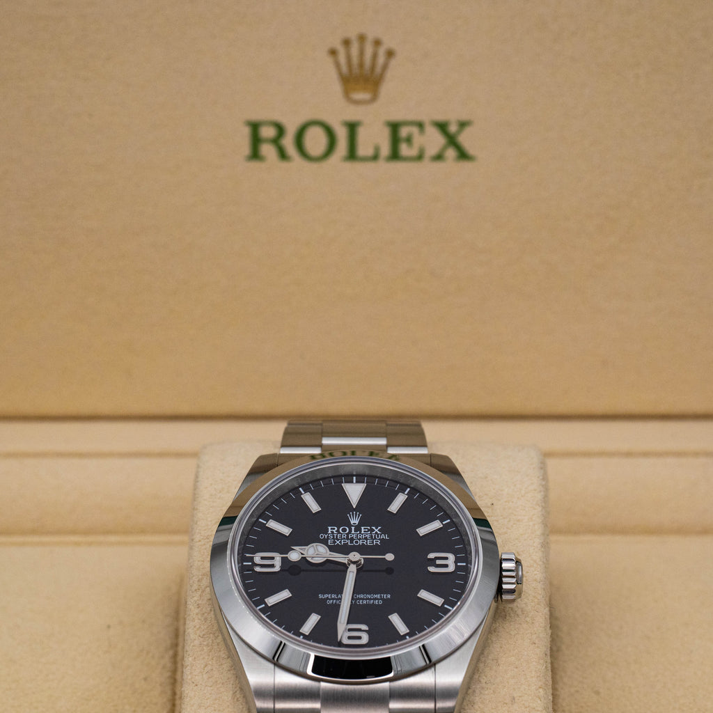 Rolex Explorer 1 224270 Stainless Steel 40mm Black Dial B+P