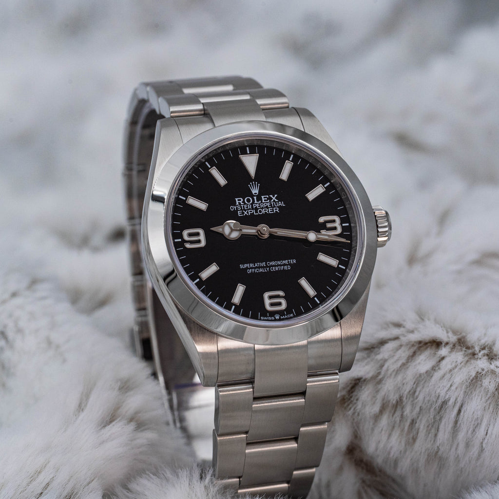 Rolex Explorer 1 224270 Stainless Steel 40mm Black Dial B+P