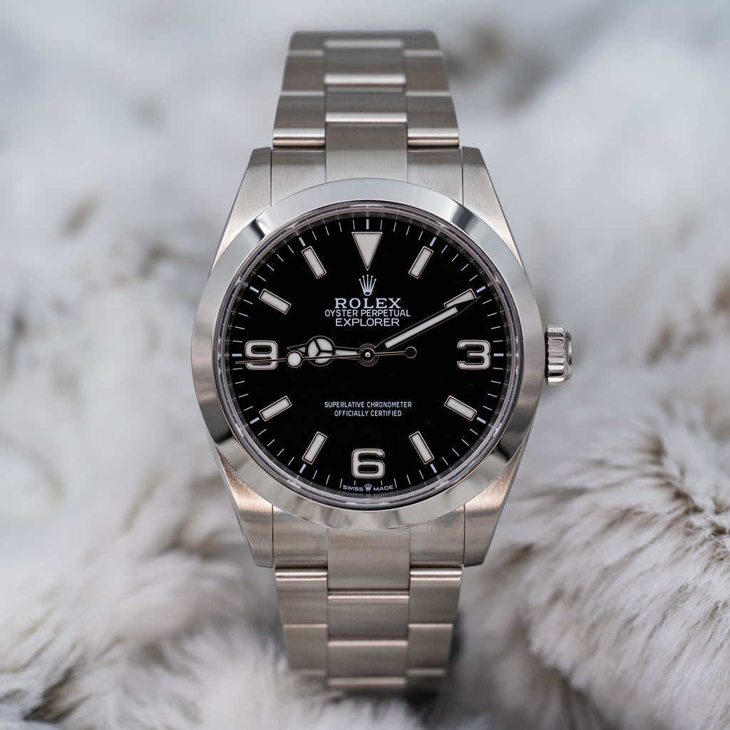 Rolex Explorer 1 224270 Stainless Steel 40mm Black Dial B+P