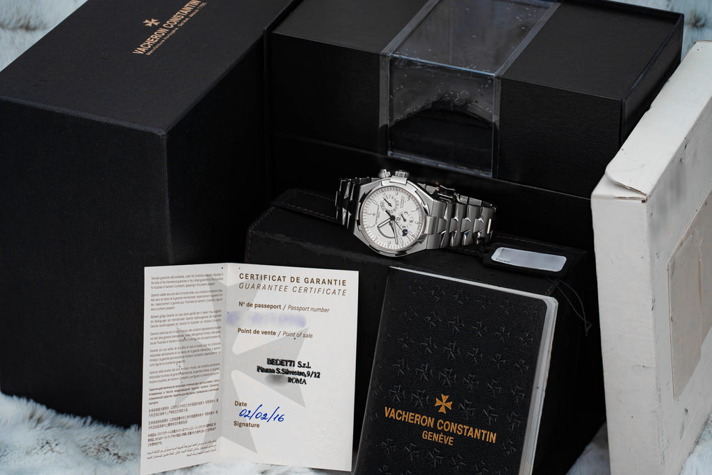 2016 Vacheron Constantin Overseas 47450 Dual Time White Dial on Bracelet B+P