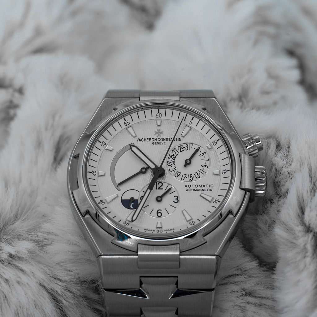 2016 Vacheron Constantin Overseas 47450 Dual Time White Dial on Bracelet B+P
