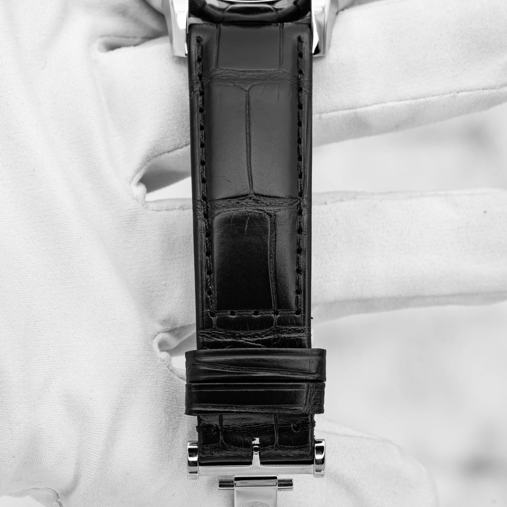 2024 Glashütte Original PanoMaticLunar Green Dial on Black Alligator Strap B+P