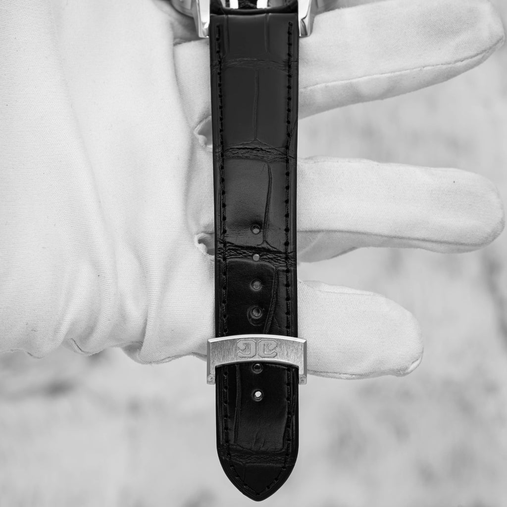 2024 Glashütte Original PanoMaticLunar Green Dial on Black Alligator Strap B+P