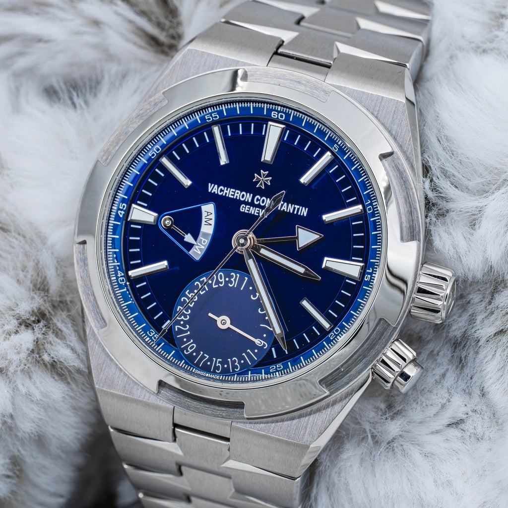 2024 Vacheron Constantin Overseas Dual Time 7920V Sunburst Blue Dial Steel