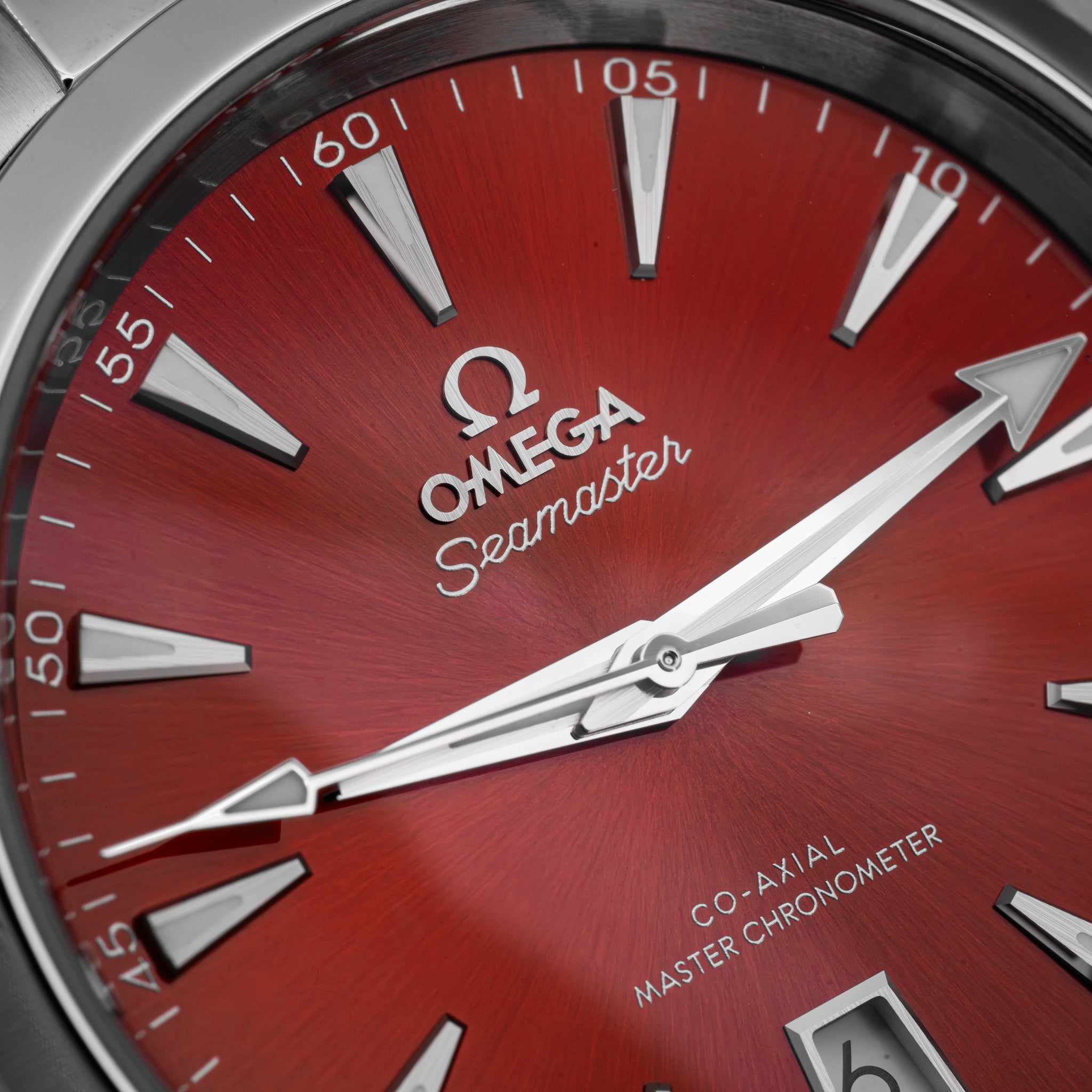 2024 Omega Seamaster Aqua Terra 38 Red Dial on Bracelet 220.10.38.20.13.003 B+P