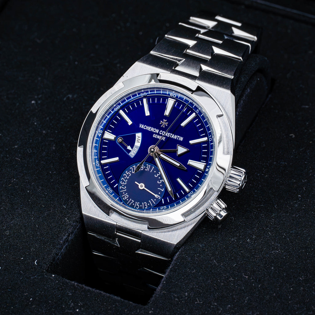 2024 Vacheron Constantin Overseas Dual Time 7920V Sunburst Blue Dial Steel