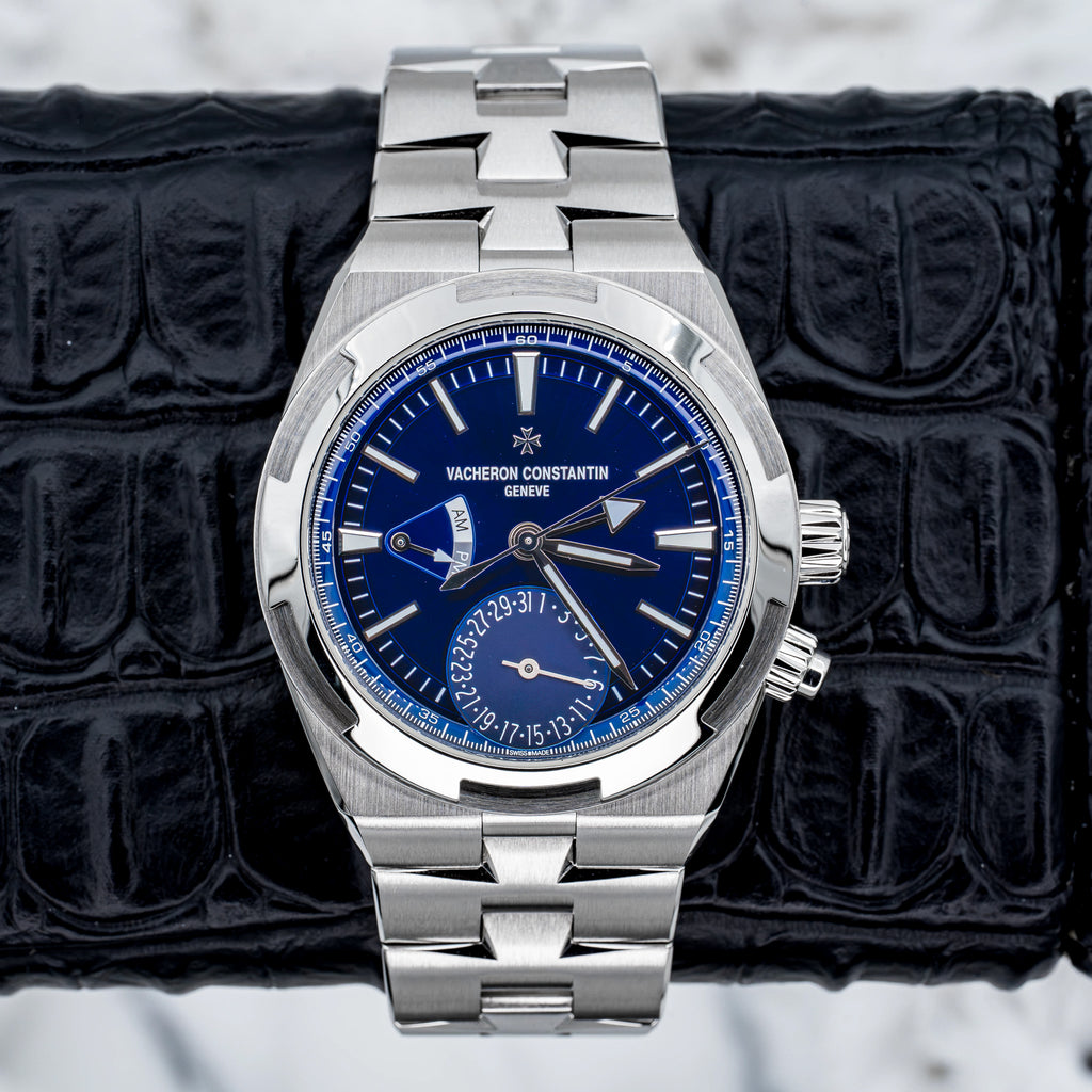 2024 Vacheron Constantin Overseas Dual Time 7920V Sunburst Blue Dial Steel