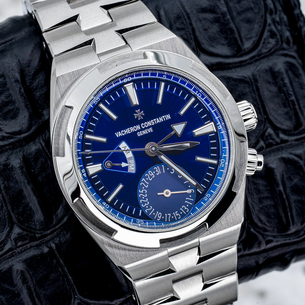 2024 Vacheron Constantin Overseas Dual Time 7920V Sunburst Blue Dial Steel