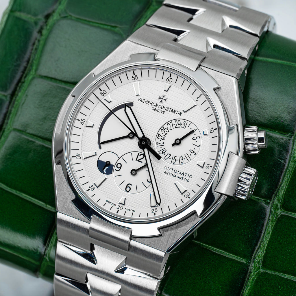 2016 Vacheron Constantin Overseas 47450 Dual Time White Dial on Bracelet B+P